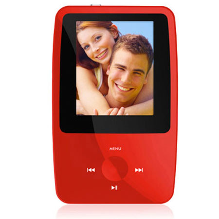 Ematic eSport Clip 4GB MP3 Video Player, Red