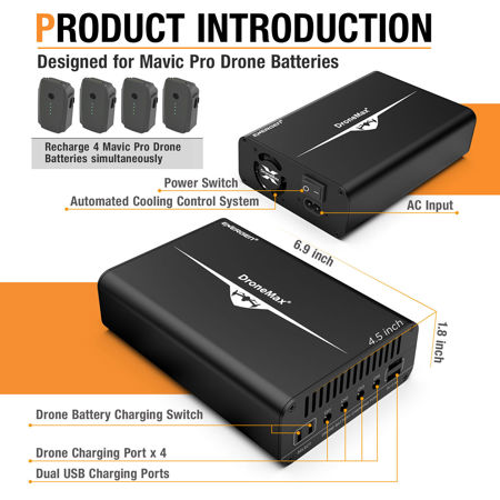 Energen DroneMax Charging Station for 4x DJI Mavic Pro/Platinum