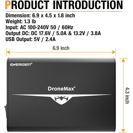 Energen DroneMax Charging Station for 4x DJI Phantom 4 Batteries