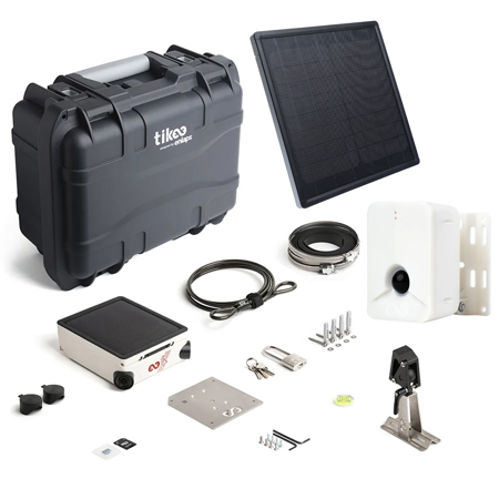 Enlaps Tikee 4 12MP Timelapse 6K Video Camera Pack, Bundle with Tikee Sentinel Smart Detector and External Solar Panel