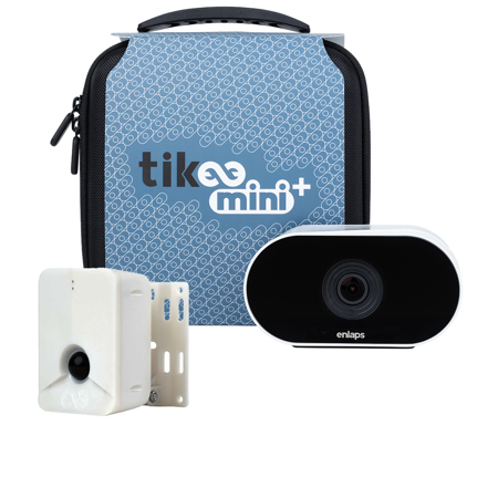 Enlaps Tikee Mini+ 12MP 4K Ultra HD Timelapse Video Camera with Soft Case, Bundle with Tikee Sentinel Smart Detector