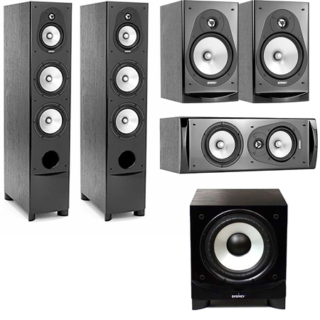 Energy Connoisseur CF-70 4.1 Home Theater Pack w/ESW-C8 Powered Subwoofer, Black