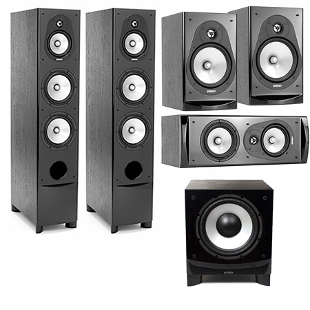 Energy Connoisseur CF-70 4.1 Home Theater Pack w/ESW-C10 Powered Subwoofer,Black