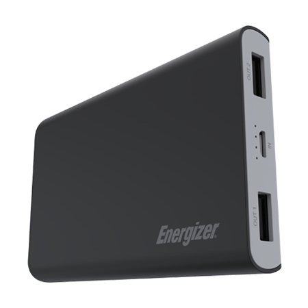 Energizer 8000mAh 2.0 Amp Soft Touch Lithium-Ion Power Bank, Black