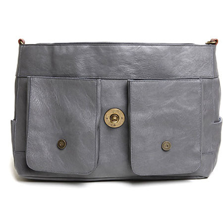 Epiphan Austin Satchel Bag, Gray/Brown