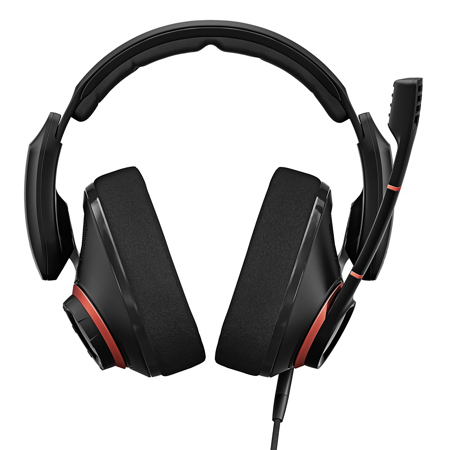 EPOS GSP 500 Open Acoustic Wired Gaming Headset, Black/Red