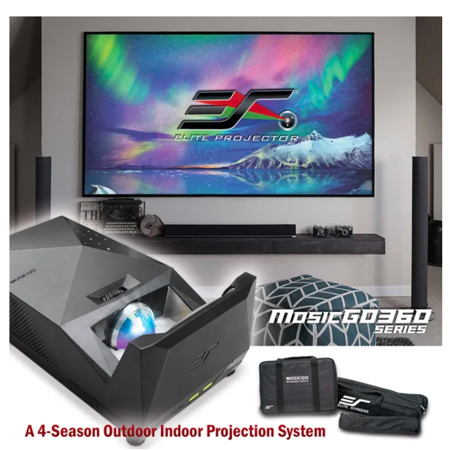 Elite Projector MosicGo 360 Lite UST Projector with 110" Indoor Frame Screen