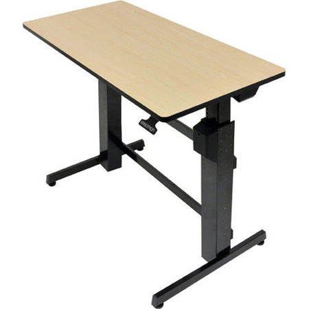 Ergotron WorkFit-D Sit-Stand Desk with Birch Surface