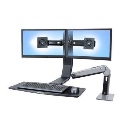 Ergotron WorkFit-A Dual Monitor Sit-Stand Workstation