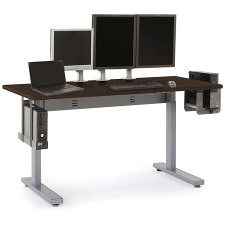 Ergotron Elevate 60 Electric Sit-Stand Desk, Black
