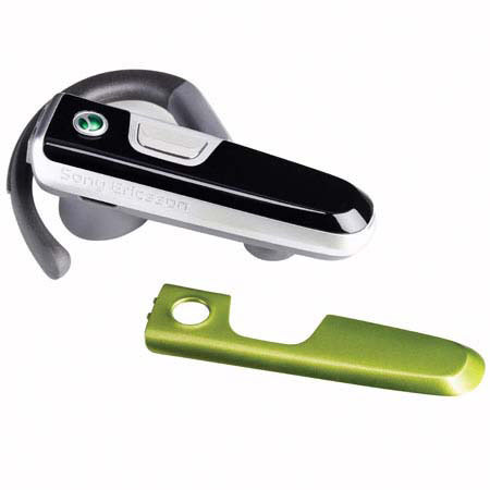 Sony Ericsson HBH-PV712 Bluetooth Headset, Range 10 Meters, Black/Lime