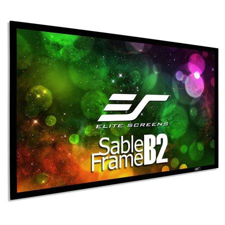 Elite Screens Sable Frame B2 100" 16:9 Active 3D 4K/8K Ultra HD Fixed Frame Home Theater Projection Projector Screen with Kit