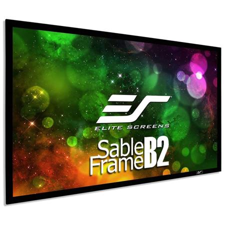 Elite Screens Sable Frame B2 150" 16:9 Active 3D 4K/8K Ultra HD Fixed Frame Home Theater Projection Projector Screen with Kit