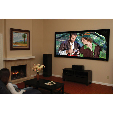 Elite Screens Lunette 2 CineWhite 92" 16:9 Curved Fixed Frame Projector Screen