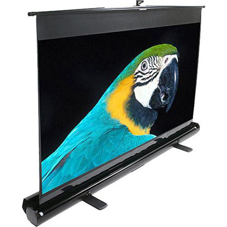 Elite Screens ezCinema Series MaxWhite 150" 16:9 4K Ultra HD Manual Pull Up Projector Screen, Black