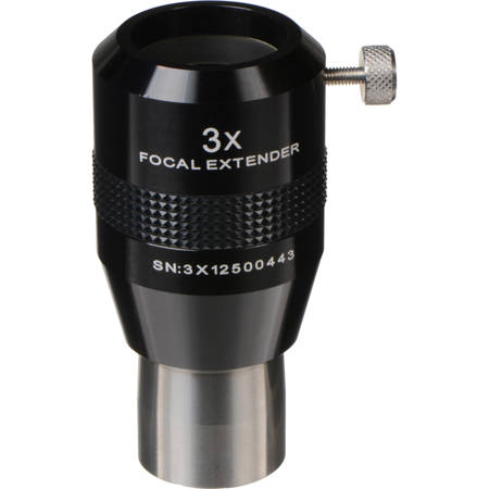 Explore Scientific 3x Barlow Focal Extender, 1.25" Barrel, 4 Elements