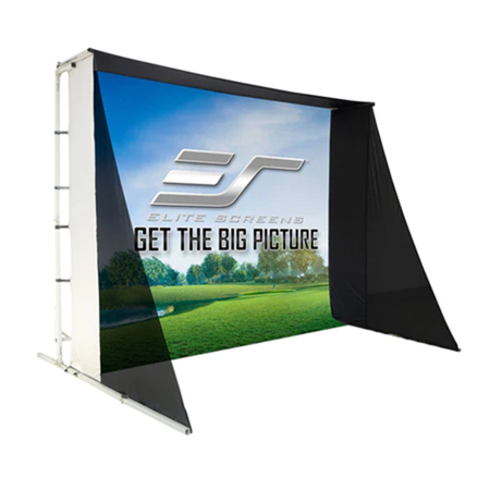 Elite Screens GolfSim ImpactWhite 350 16:9 8x10' Projection Screen with Frame