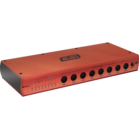 ESI M8U eX 16-Port USB 3.2 Gen 1 MIDI Interface with USB Hub