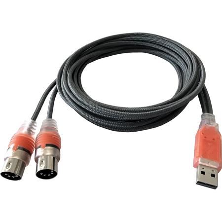 ESI MIDIMATE eX 5.9' Dual 5-Pin DIN MIDI to USB Type-A Interface Cable