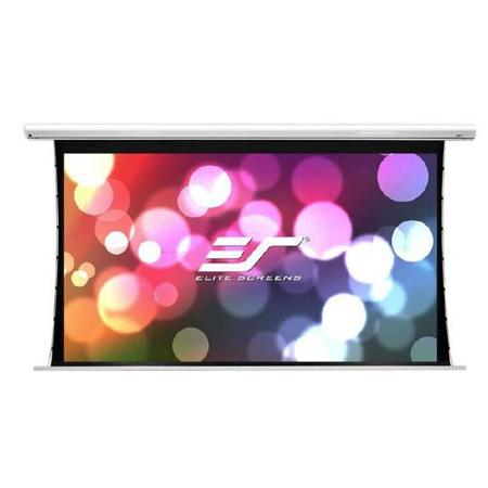 Elite Screens Saker Tab-Tension 135" MaxWhite Fiberglass Screen, 6" Top Border