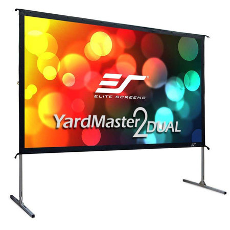 Elite Screens Yard Master 2 Dual WraithVeil Dual 180" 16:9 I/O Projector Screen