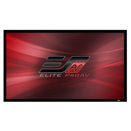 Elite Screens Pro Frame Velvet CineWhite 100" 16:9 Projector Screen, Black