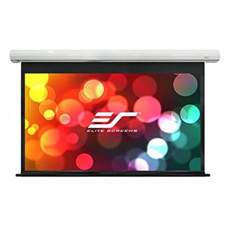 Elite Screens Saker 100" MaxWhite FG Projector Screen with 24" Drop, 16:9