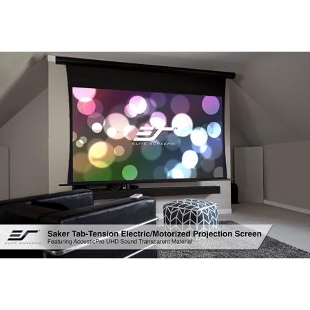 Elite Screens Saker Tab-Tension AcousticPro UHD 150" 16:9 Projector Screen