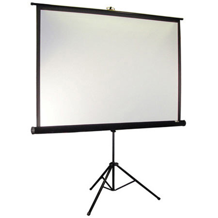 Elite Screens Tripod Pro MaxWhite 113" 1:1 Manual Projector Screen, Black