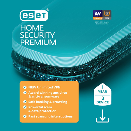 ESET Home Security Premium 1-Year Subscription Plan 3 Device