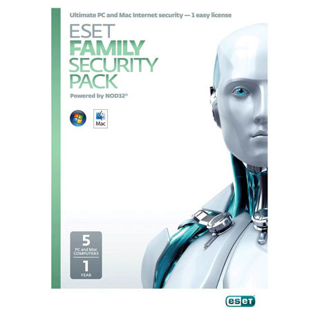 ESET Family Security Pack, 5 Users, 1 Year License - Windows