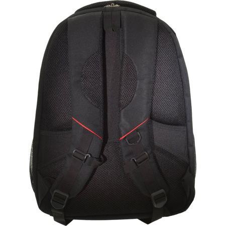 ECO STYLE Tech Pro Checkpoint Friendly Backpack, Black/Red