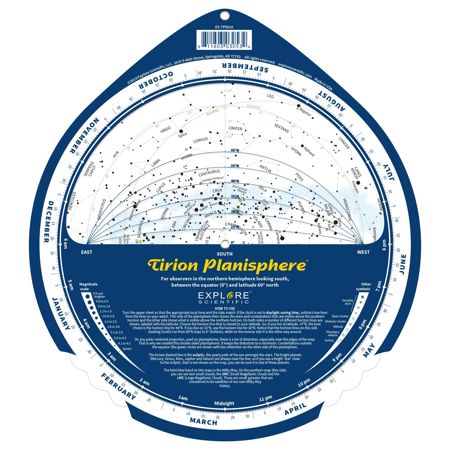 Explore Scientific Tirion Double-Sided Multi-Latitude Planisphere
