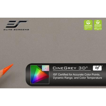Elite Screens CineGrey 3D 135" Front Projection Screen Material, 66x117.3"