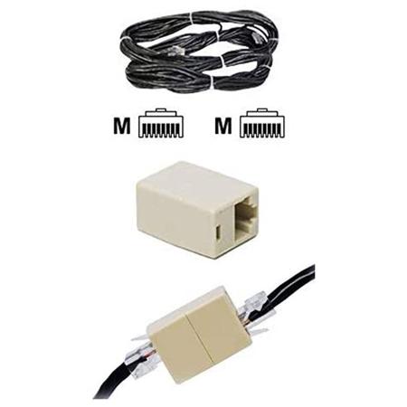 Elite Screens ZSP-12V-50B 50' 12V Trigger Extension RJ-45 Cable with Coupler