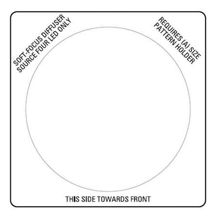 Electronic Theatre Controls ETC Source Four LED Smooth Wash Diffuser for 6.25" Gel Frame Slots