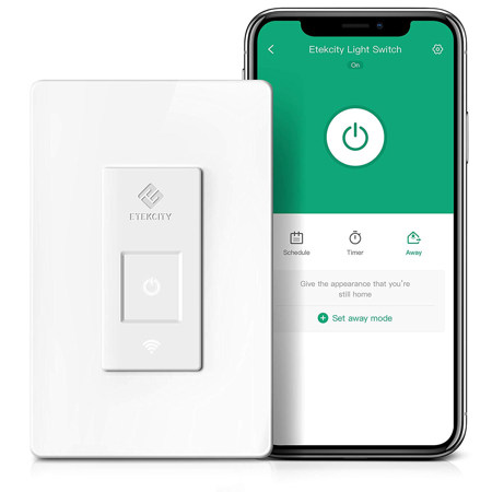 Etekcity Smart Wi-Fi Single Pole Light Switch with Wall Plate