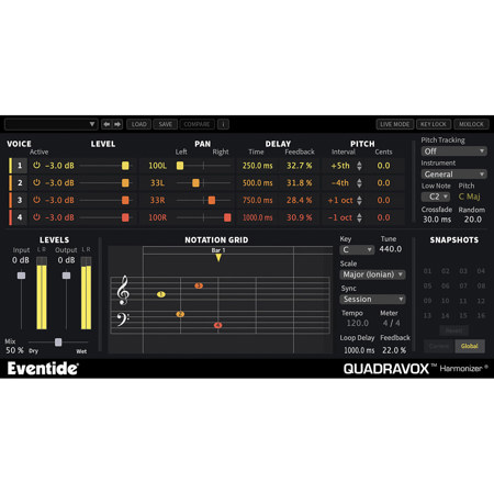 Eventide Quadravox 4 Voice Diatonic Pitch Shifter Plug-In, Download