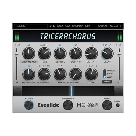 Eventide TriceraChorus H9 Series Tri-Stereo Chorus with Swirl Plug-In, Download