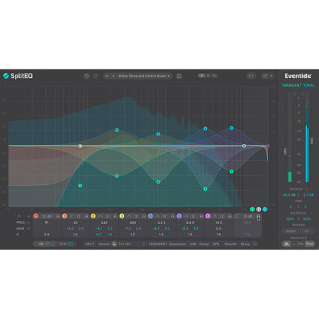 Eventide SplitEQ H9 Series 8-Band Parametric Equalizer Plug-In, Download
