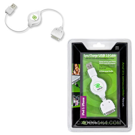 Emerge Technologies ETiPodUSB Retractable iPod Cable