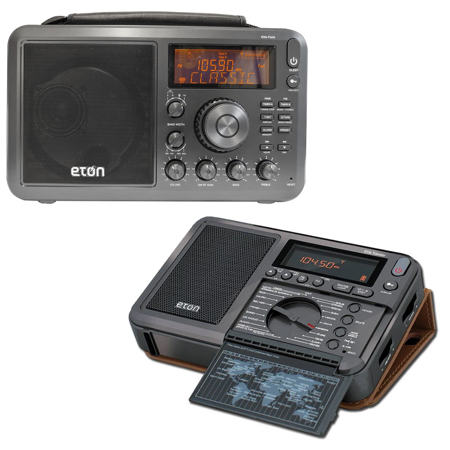 Eton Elite Field AM/FM/Shortwave Radio with Bluetooth Streaming, Bundle with Elite Traveler Radio