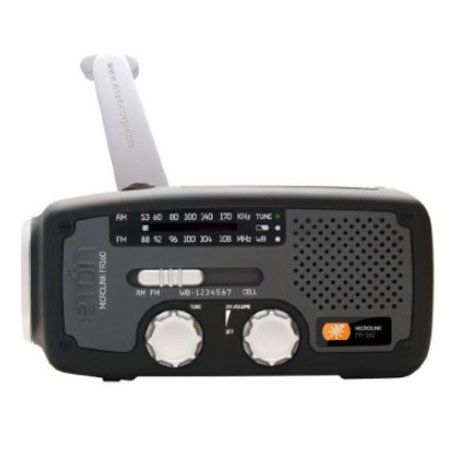 Eton FR160 Microlink Self-Powered AM/FM/NOAA Weather Radio, Black