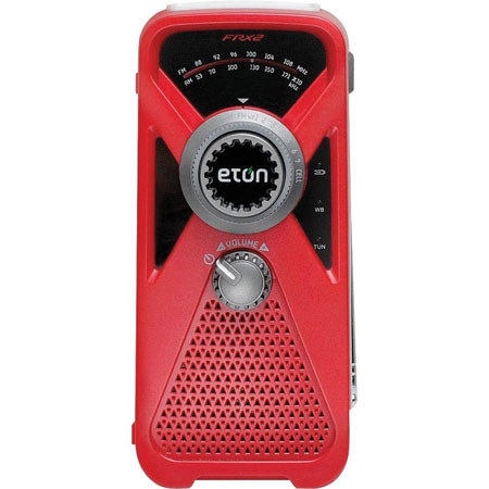 Eton FRX2 Hand Turbine AM/FM/NOAA Weather Radio, Red