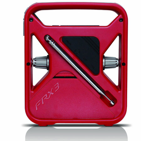 Eton FRX3 Hand Turbine NOAA AM/FM Weather Alert Radio, Red