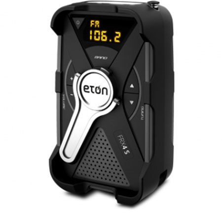 Eton FRX4S AM/FM/NOAA Smartphone Charging Weather Alert Radio, Black/Gray