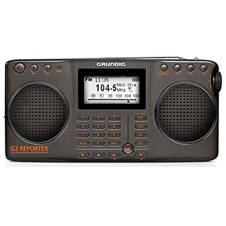 Eton G2 AM/FM Shortwave Portable Radio Recorder, Black