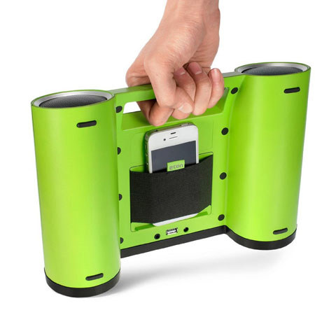 Eton Rukus Solar Portable Bluetooth Sound System, Green