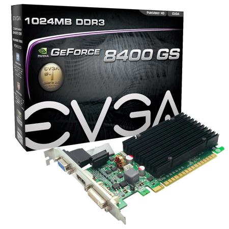 EVGA GeForce 8400 GS 1024MB Graphics Card, 240Hz Refresh Rate
