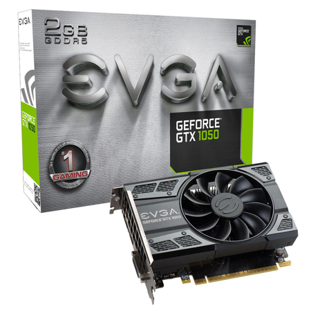 EVGA GeForce GTX 1050 2GB Gaming Graphics Card, 1354MHz Base Clock Speed